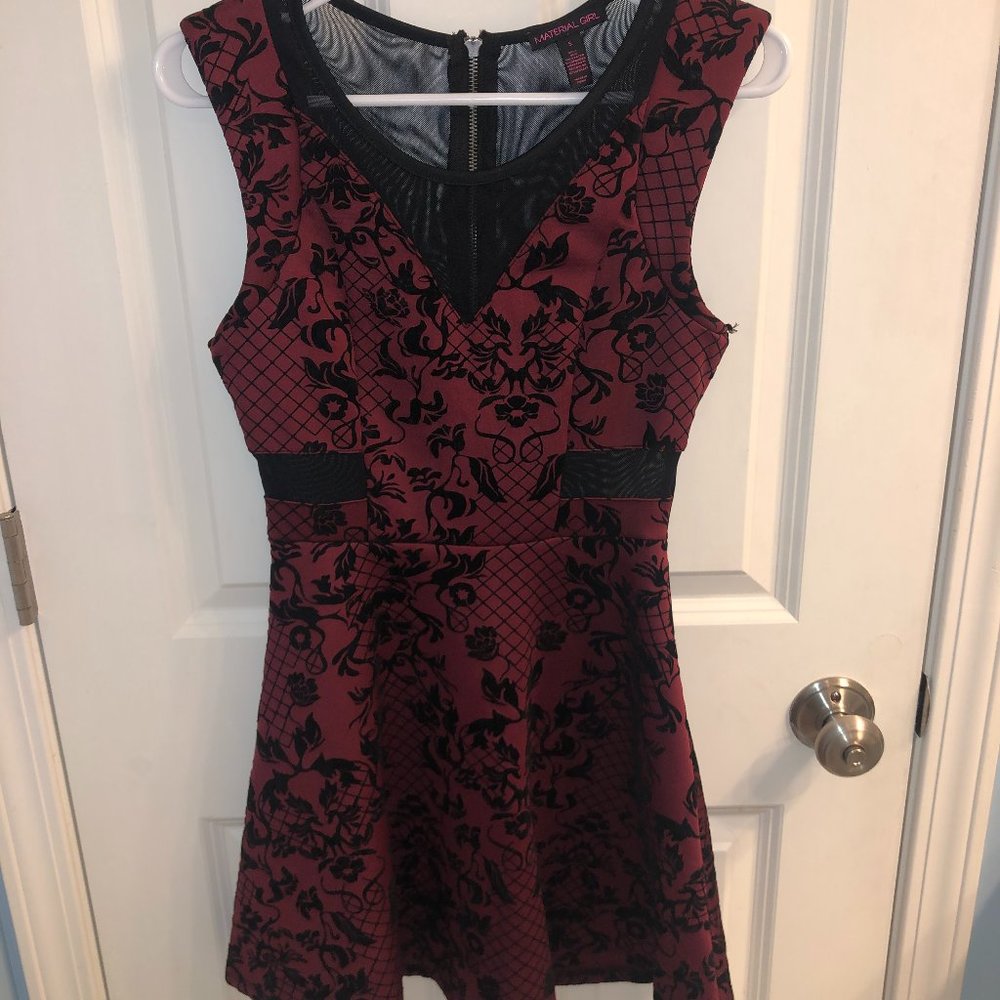 Classy Red and Black Semi Formal Dress
